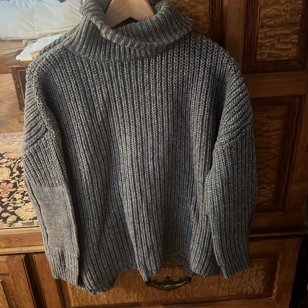 Zadig & Volteire. womens chunky grey sweater
